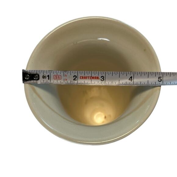 Wedgwood Embossed Queensware Vase, grape & vine motif upper rim Cream - Picture 6 of 9